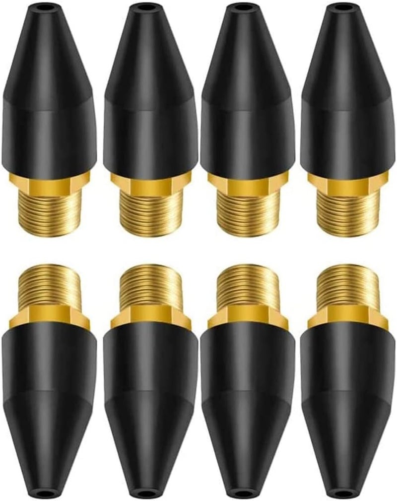 ARTJIANG 8PCS Black Rubber Air Tool For Air Nozzle Tip, Blow Gun Rubber Tip For Air Tool, Parts Air Nozzle For Air Blow Guns Tool For Air Tool Parts & Accessories Air Blow Guns Tool - Image 1